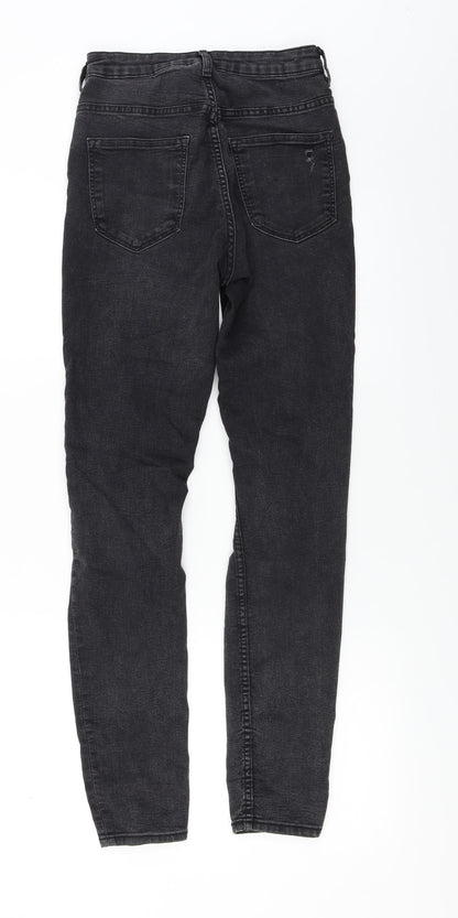 Womens UK Size 8 H&M Regular Fit Skinny Black Jeans