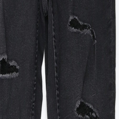 Womens UK Size 8 H&M Regular Fit Skinny Black Jeans