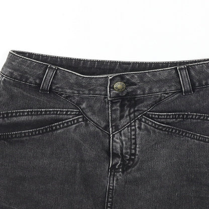 Topshop Womens Black   A-Line Skirt Size 8