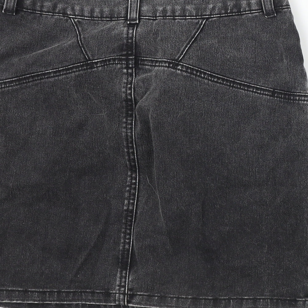 Topshop Womens Black   A-Line Skirt Size 8