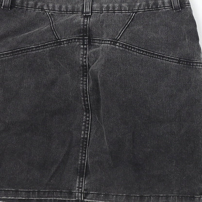 Topshop Womens Black   A-Line Skirt Size 8
