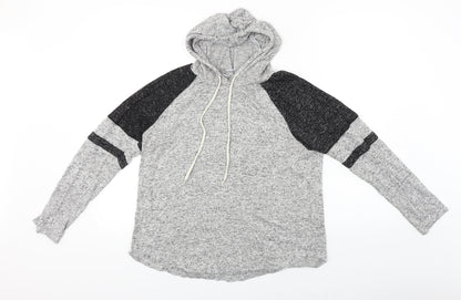 Ambiance  Womens Grey   Pullover Hoodie Size L