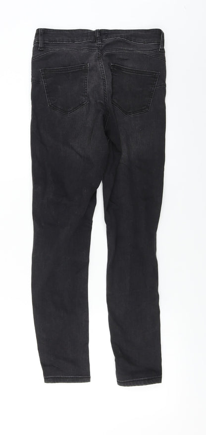 F&F  Womens Black   Skinny Jeans Size 8 L25 in