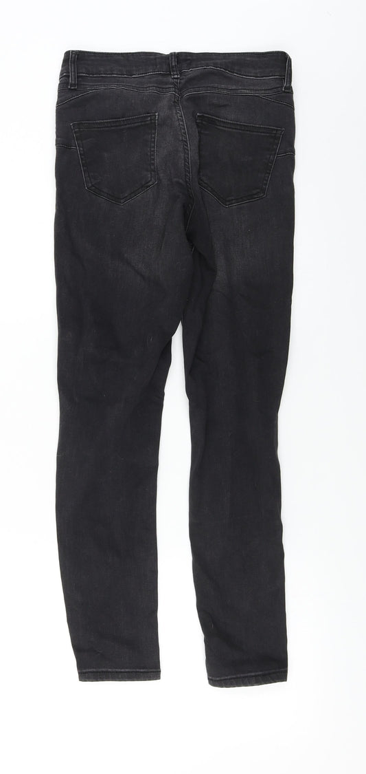 F&F  Womens Black   Skinny Jeans Size 8 L25 in