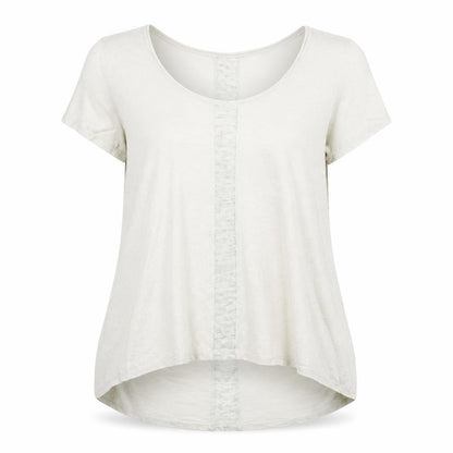 synthia rowley Womens Beige   Basic T-Shirt Size XL