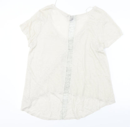 synthia rowley Womens Beige   Basic T-Shirt Size XL