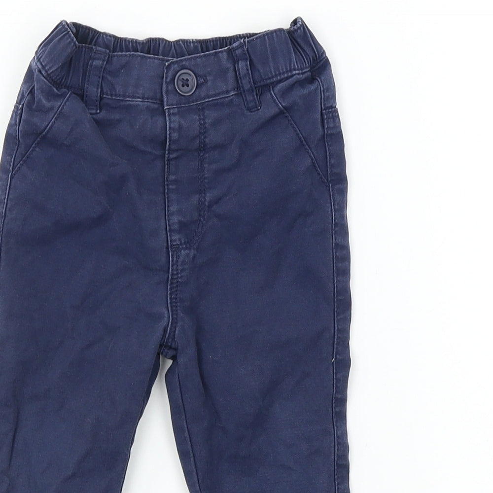 Matalan  Boys Blue   Cargo Trousers Size 6-9 Months