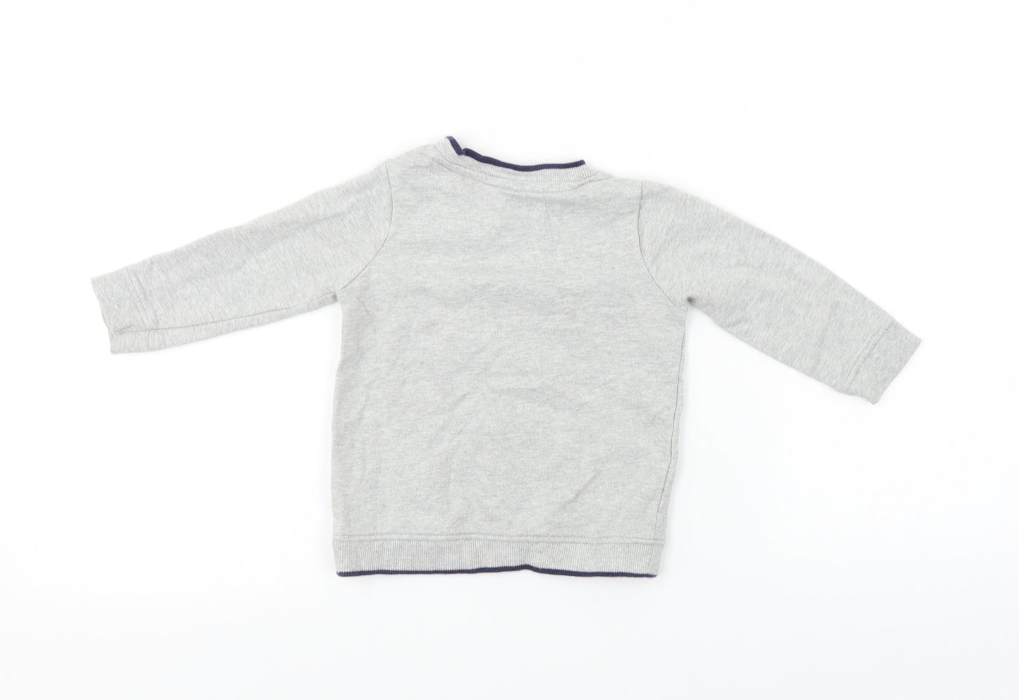 George  Boys Grey   Pullover Jumper Size 9-12 Months  - Christmas Jumper