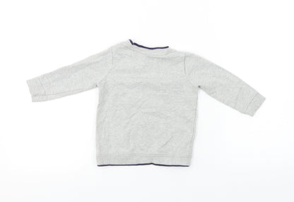 George  Boys Grey   Pullover Jumper Size 9-12 Months  - Christmas Jumper