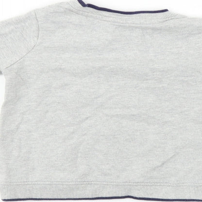 George  Boys Grey   Pullover Jumper Size 9-12 Months  - Christmas Jumper