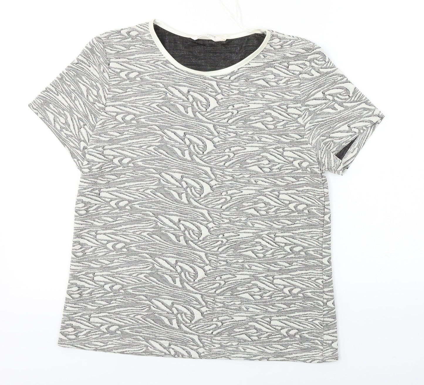 Womens UK Size L Anna rose White Basic T-Shirt