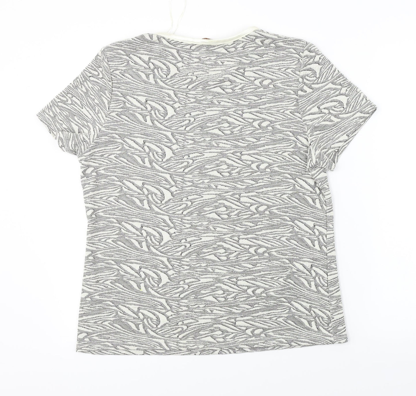 Womens UK Size L Anna rose White Basic T-Shirt