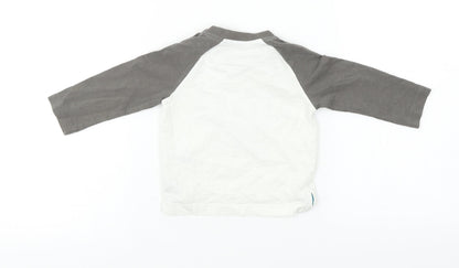 Nutmeg Boys White   Basic T-Shirt Size 6-9 Months
