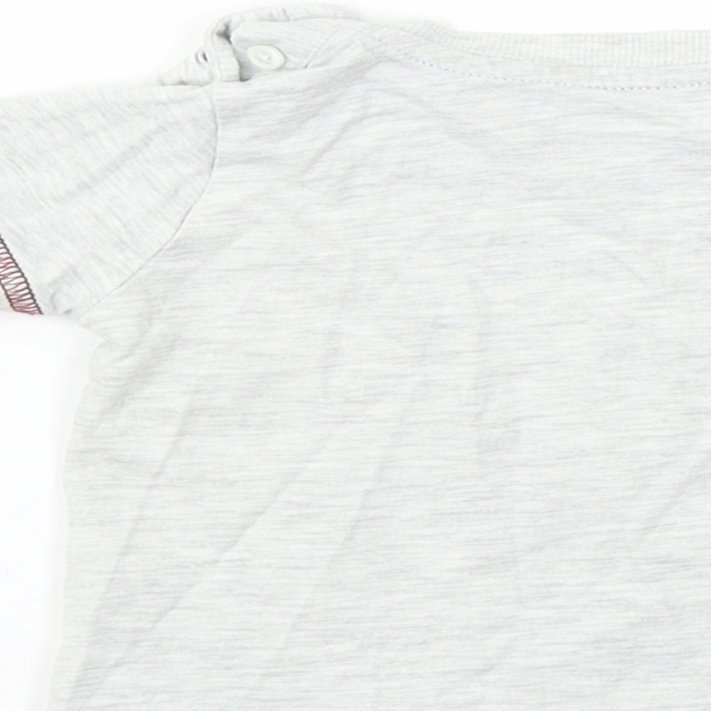 Matalan  Boys Grey   Basic T-Shirt Size 6-9 Months