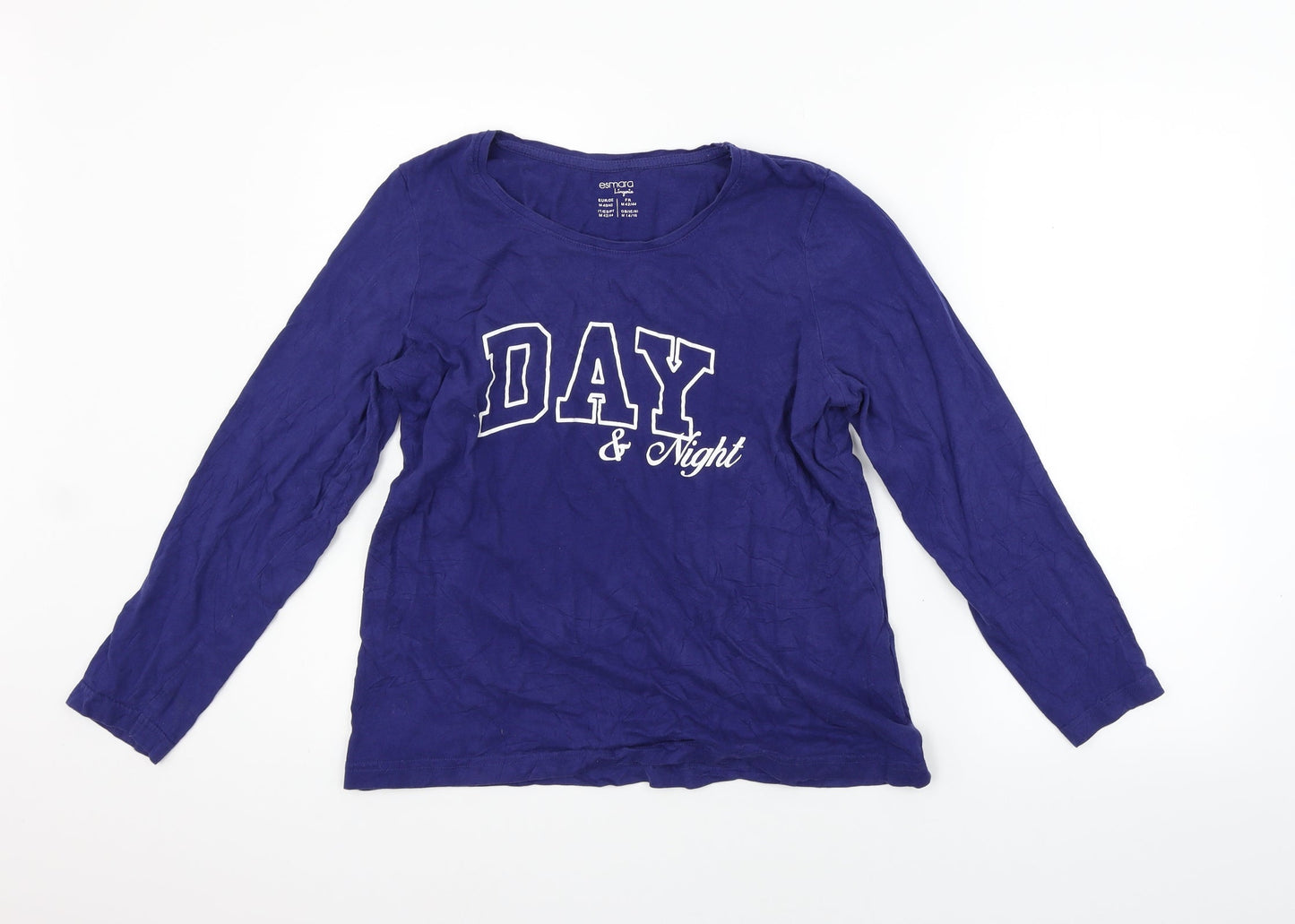 ESMARA Womens Blue   Basic T-Shirt Size M