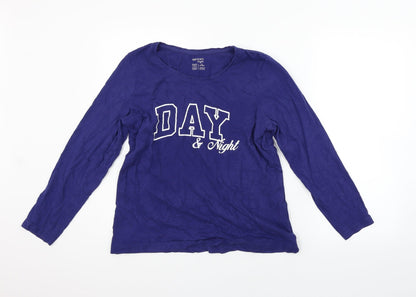 ESMARA Womens Blue   Basic T-Shirt Size M