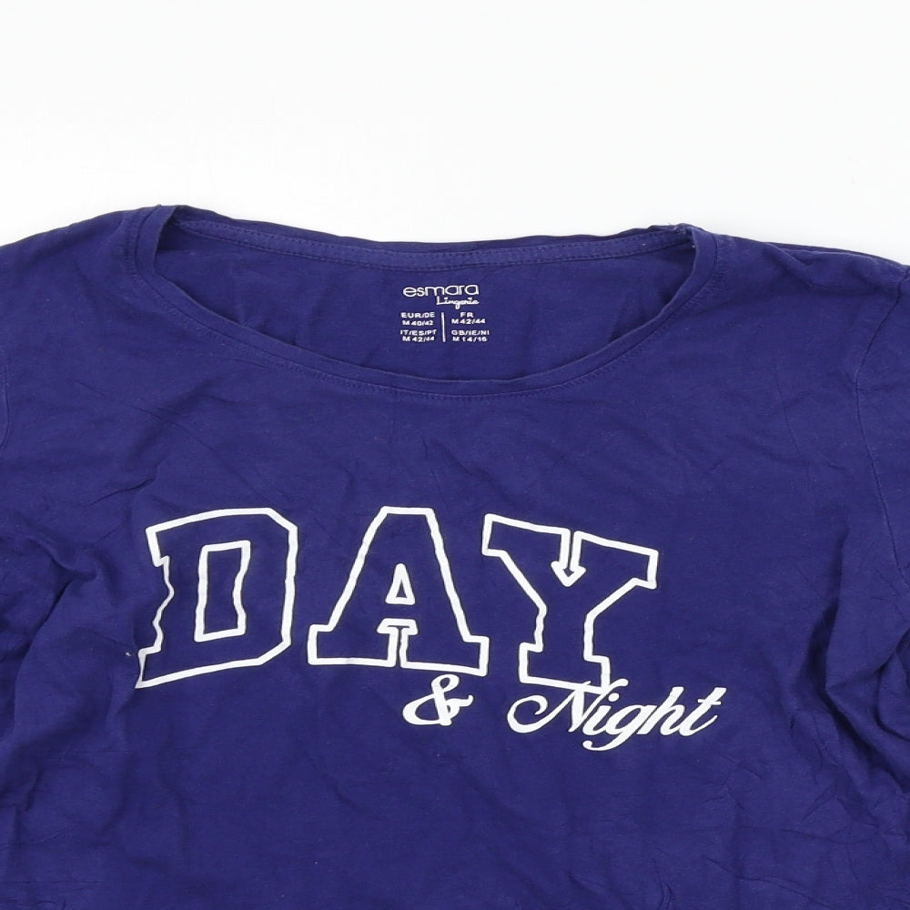 ESMARA Womens Blue   Basic T-Shirt Size M