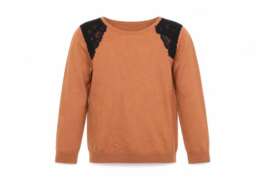 La Redoute Girls Orange   Pullover Jumper Size 8 Years