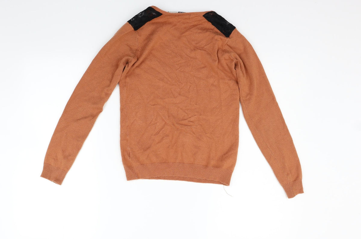 La Redoute Girls Orange   Pullover Jumper Size 8 Years