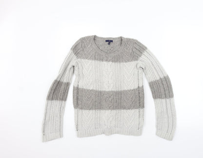 Gap Womens Beige Striped  Pullover Jumper Size S