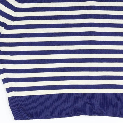 Womens UK Size 14 M&Co Blue Pullover Jumper