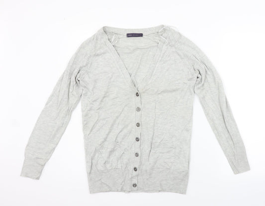 Womens UK Size 10 Marks and Spencer Grey Cardigan Jumper