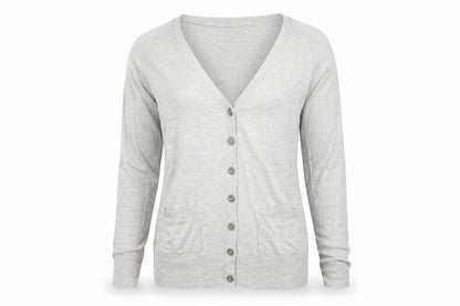 Womens UK Size 10 Marks and Spencer Grey Cardigan Jumper