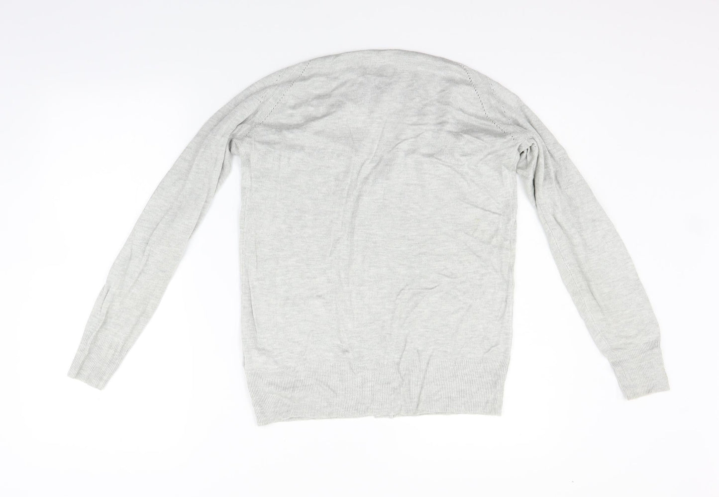 Womens UK Size 10 Marks and Spencer Grey Cardigan Jumper