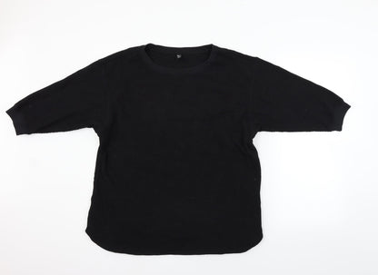 Womens UK Size XL Preworn Black Pullover Jumper