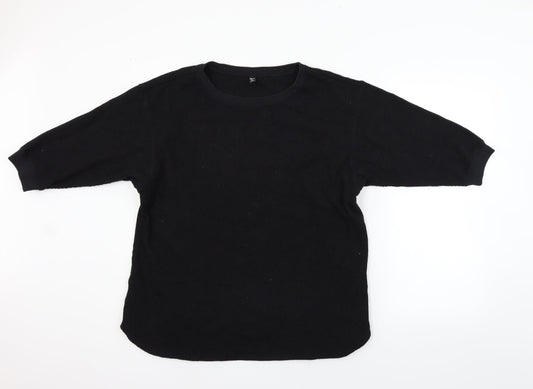Womens UK Size XL Preworn Black Pullover Jumper