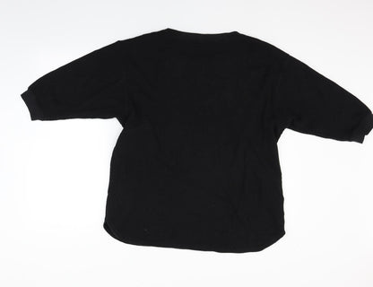 Womens UK Size XL Preworn Black Pullover Jumper