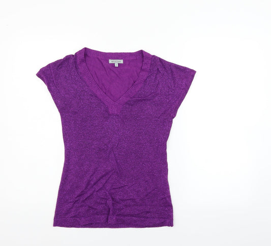 Womens UK Size S Reflections Purple Pullover Jumper