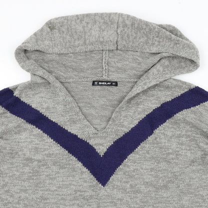 Womens UK Size S SHEILAY Grey Pullover Jumper