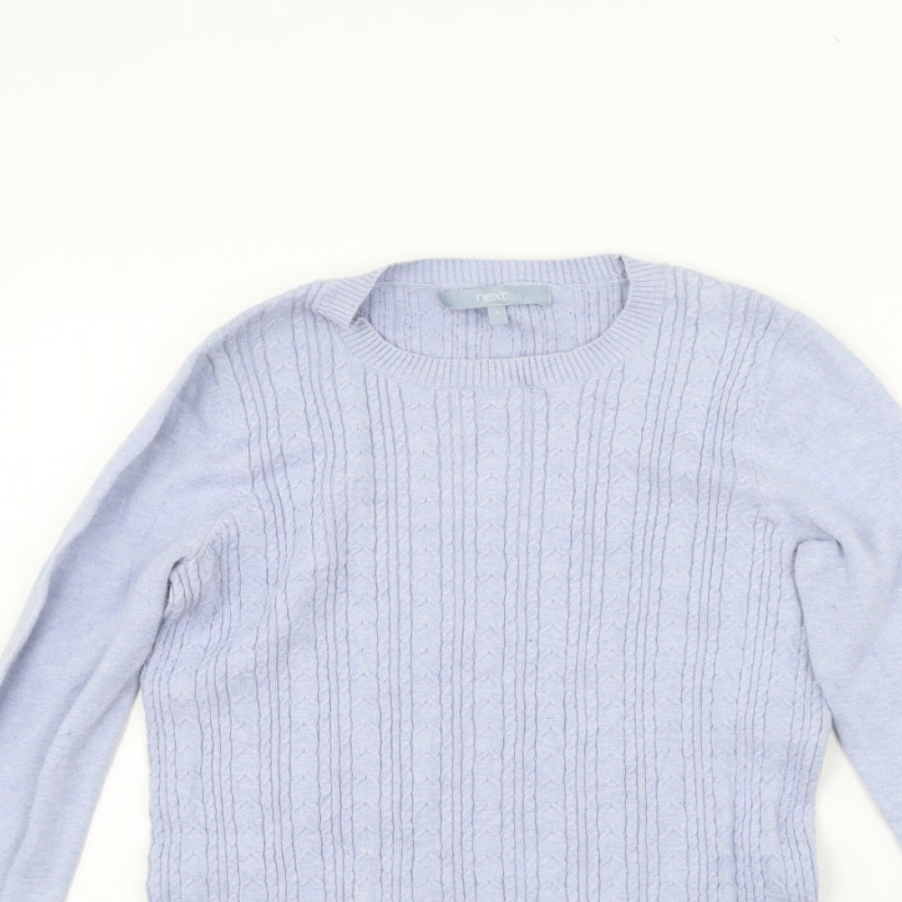 NEXT Womens Blue Houndstooth  Jumper Dress  Size 8