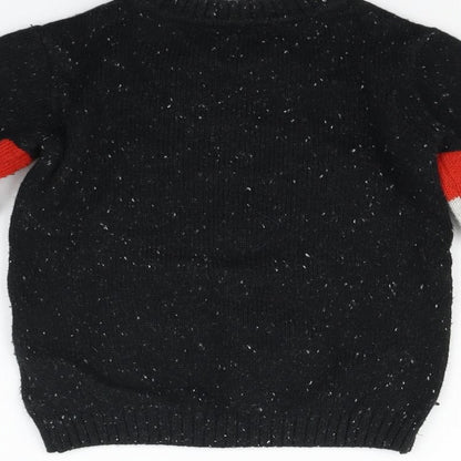 Next  Girls Black   Pullover Jumper Size 3 Years  - christams