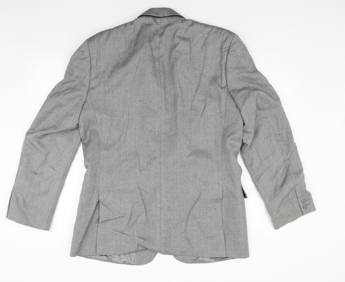 Mens UK Size 42 Preworn Regular Grey Suit Jacket