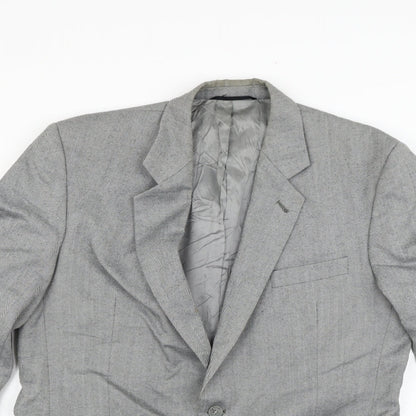 Mens UK Size 42 Preworn Regular Grey Suit Jacket
