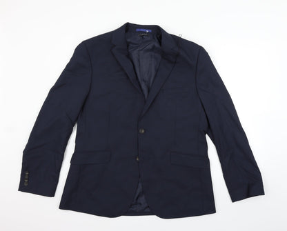 Mens UK Size 42 Marks and Spencer Regular Blue Suit Jacket