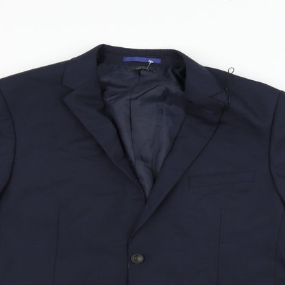 Mens UK Size 42 Marks and Spencer Regular Blue Suit Jacket