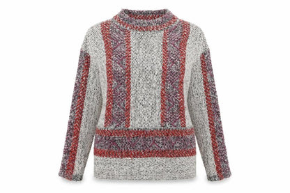 TU Womens Beige Geometric  Pullover Jumper Size 14