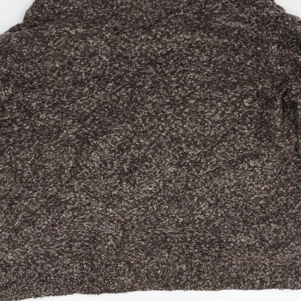 Womens UK Size 14 Papaya Brown Cardigan Jumper