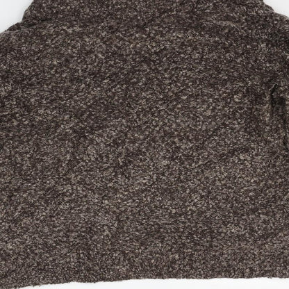 Womens UK Size 14 Papaya Brown Cardigan Jumper