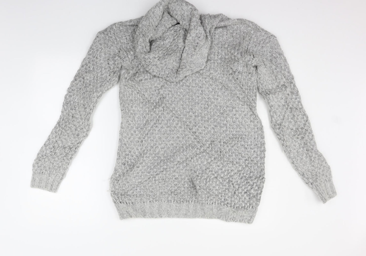 Womens UK Size 8 Marks and Spencer Grey Pullover Jumper