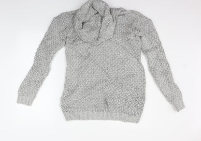 Womens UK Size 8 Marks and Spencer Grey Pullover Jumper