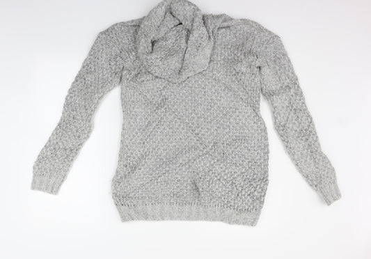 Womens UK Size 8 Marks and Spencer Grey Pullover Jumper