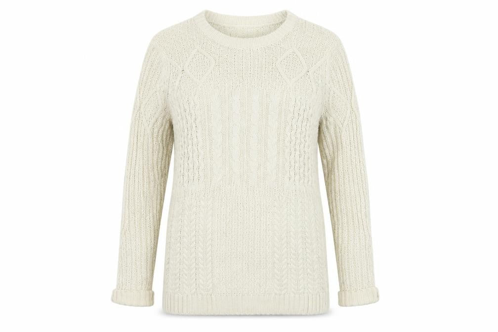 Womens UK Size 8 Topshop Beige Pullover Jumper
