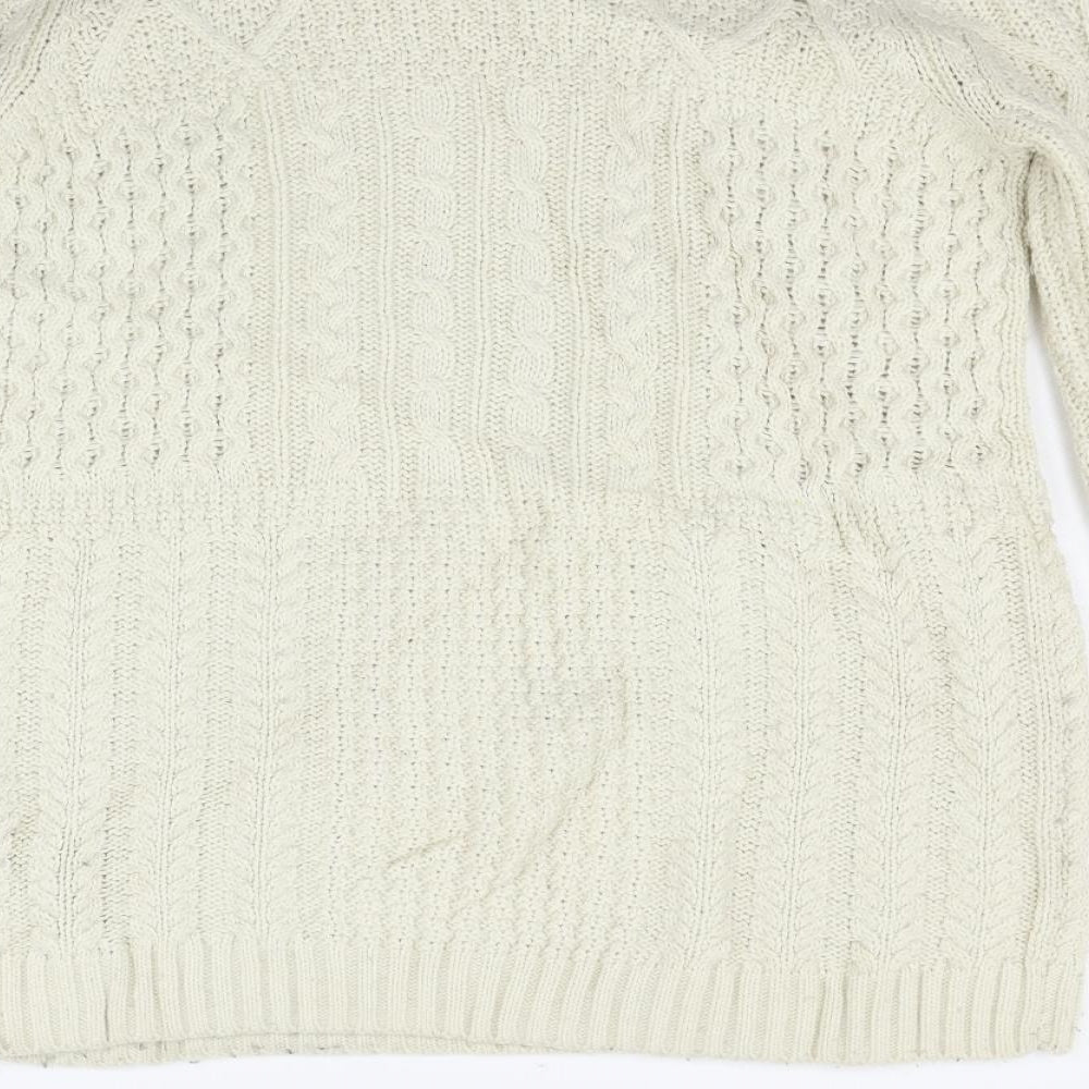 Womens UK Size 8 Topshop Beige Pullover Jumper