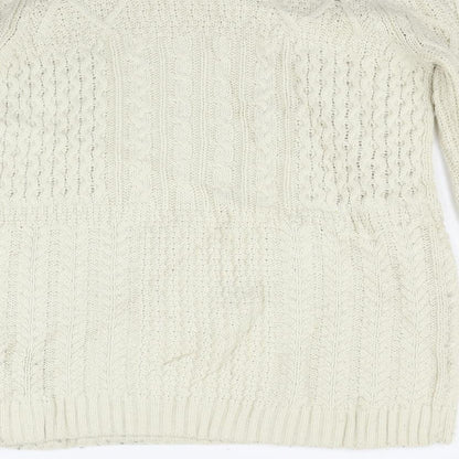 Womens UK Size 8 Topshop Beige Pullover Jumper