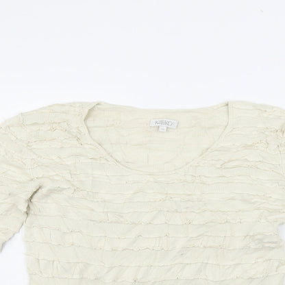 Kaliko Womens Beige   Pullover Jumper Size 18