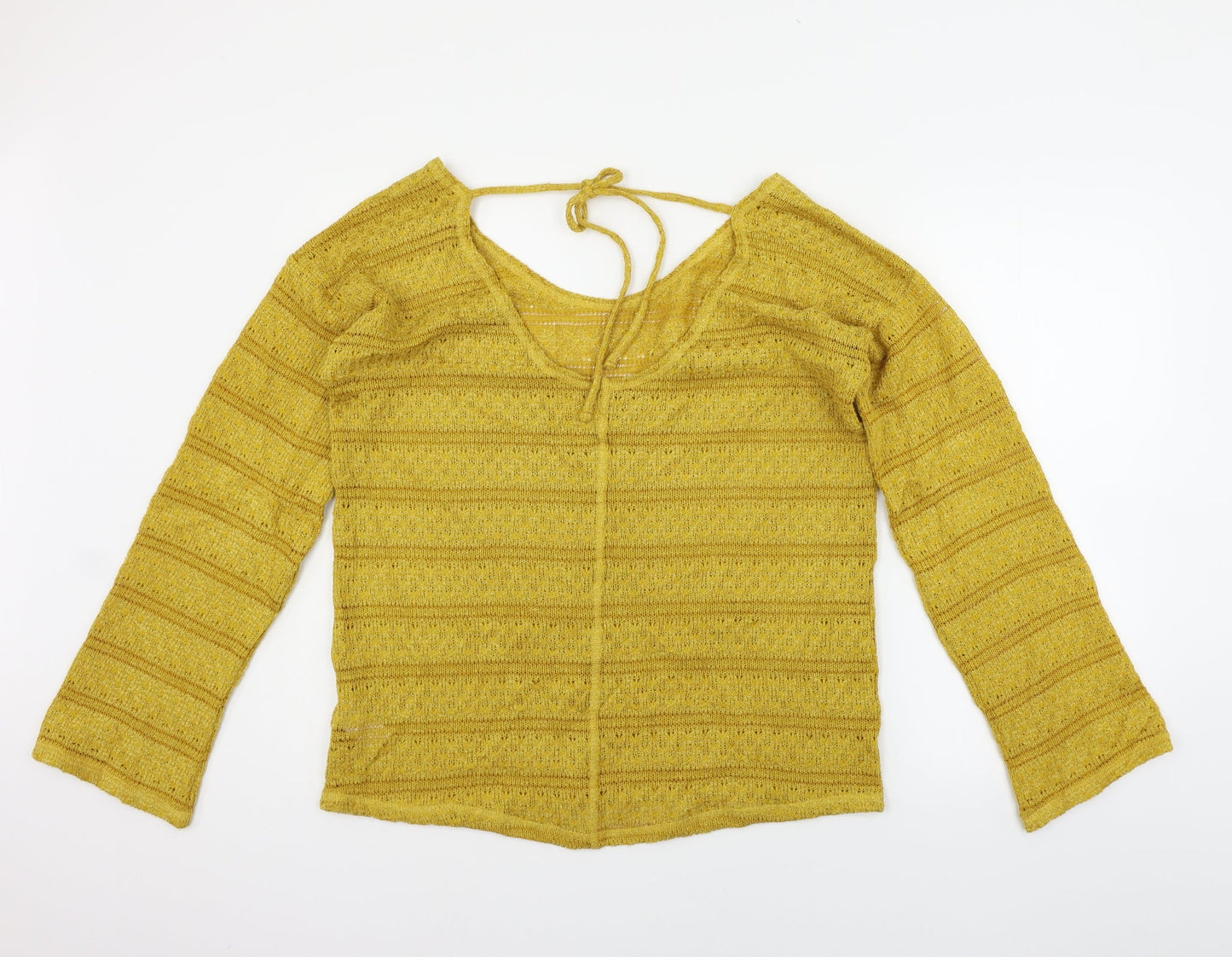 Womens UK Size 14 NEXT Yellow Pullover Jumper